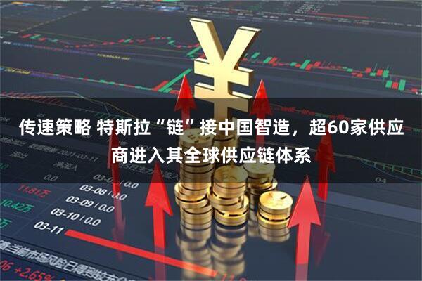 传速策略 特斯拉“链”接中国智造，超60家供应商进入其全球供应链体系