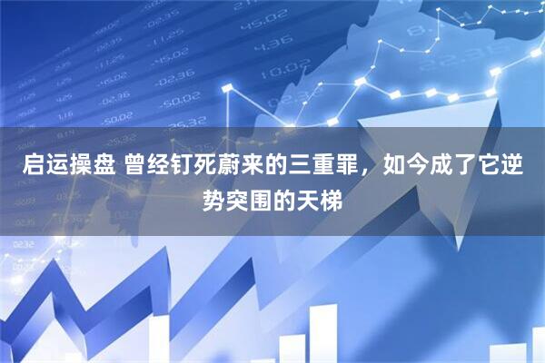 启运操盘 曾经钉死蔚来的三重罪，如今成了它逆势突围的天梯